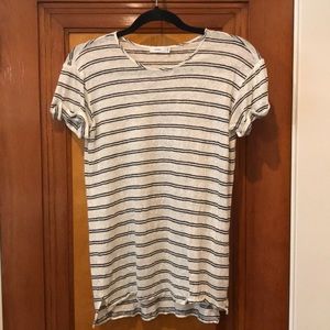 Vince Linen Striped Tee